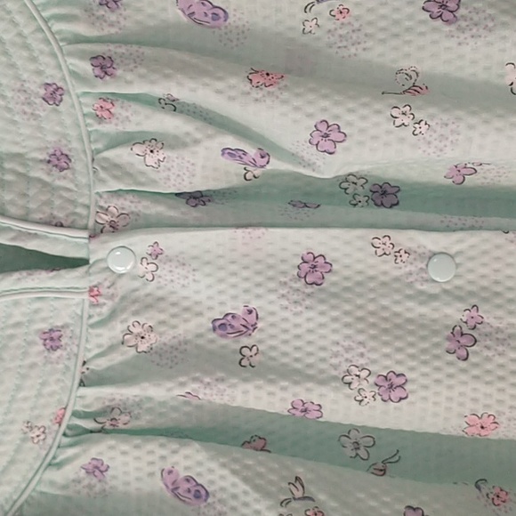 NWT White Stag Women’s House Coat / Duster Short Sleeve Floral size Large - Picture 7 of 12